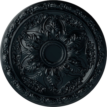 Ekena Millwork Baile Ceiling Medallion (Fits Canopies up to 3 1/4"), Hand-Painted Night Shade, 20"OD x 1 5/8"P CM20BLNSF